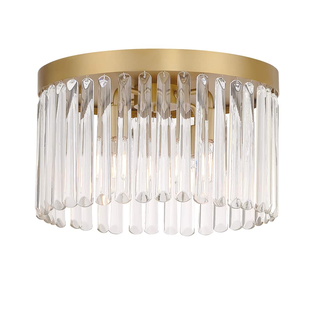 Emory 4 Light Modern Gold Ceiling Mount - 15''W x 9.12''H