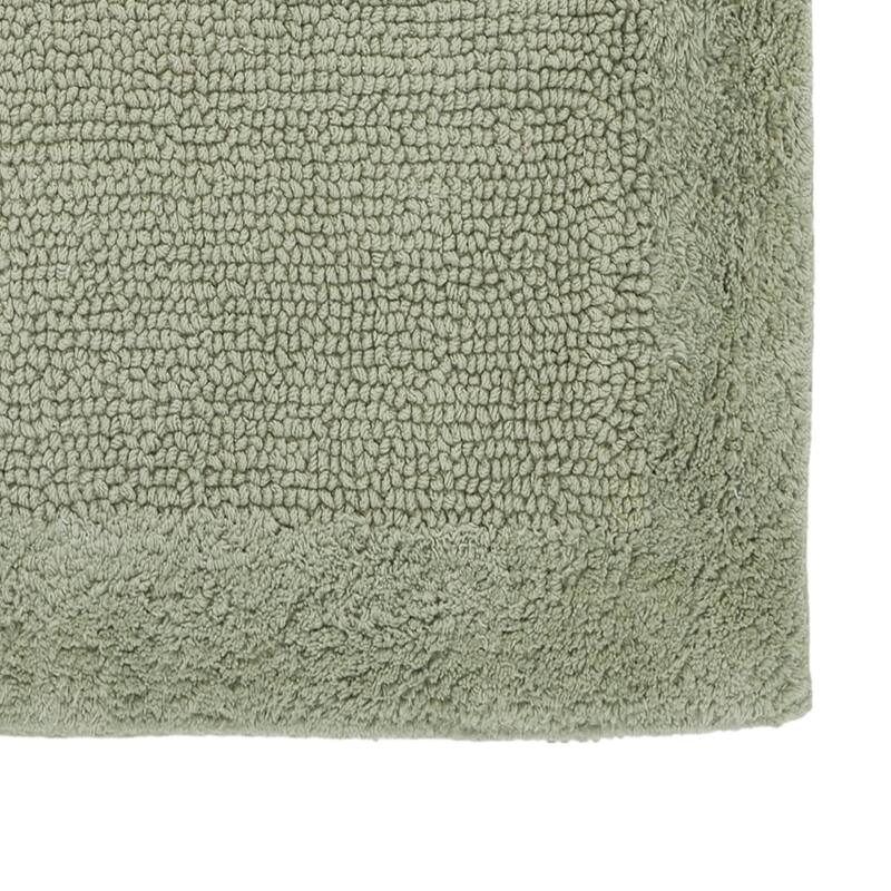 Better Trends Bath Rugs Set 100% Cotton Tufted Soft Water Absorbent Bathroom Rug for Shower, Sink Bath Mats Edge Collection
