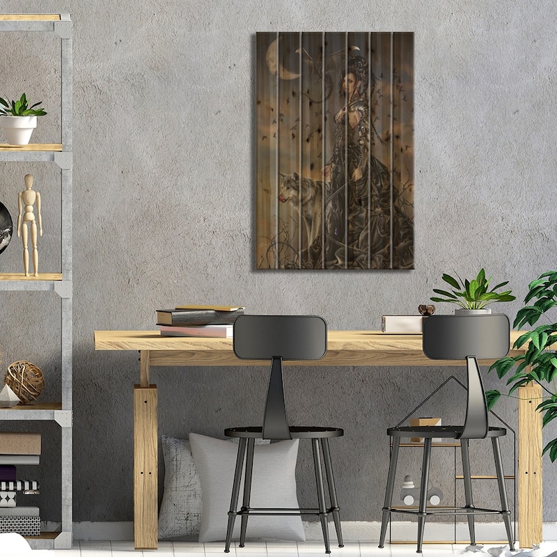 Bella Print On Wood by Nene Thomas - Multi-Color