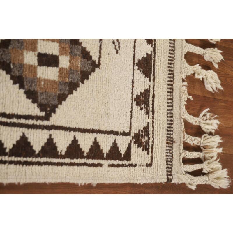 Natural Dye Tribal Anatolian Oriental Runner Rug Handmade Wool Carpet - 2'11"x 11'10"