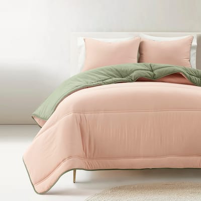 Lush Decor Oslo Soft Reversible Quilted Comforter Set