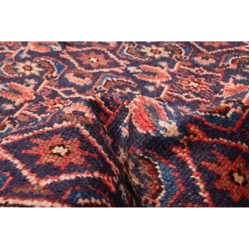 ECARPETGALLERY Hand-knotted Andelz Navy Wool Rug - 3'2 x 13'1