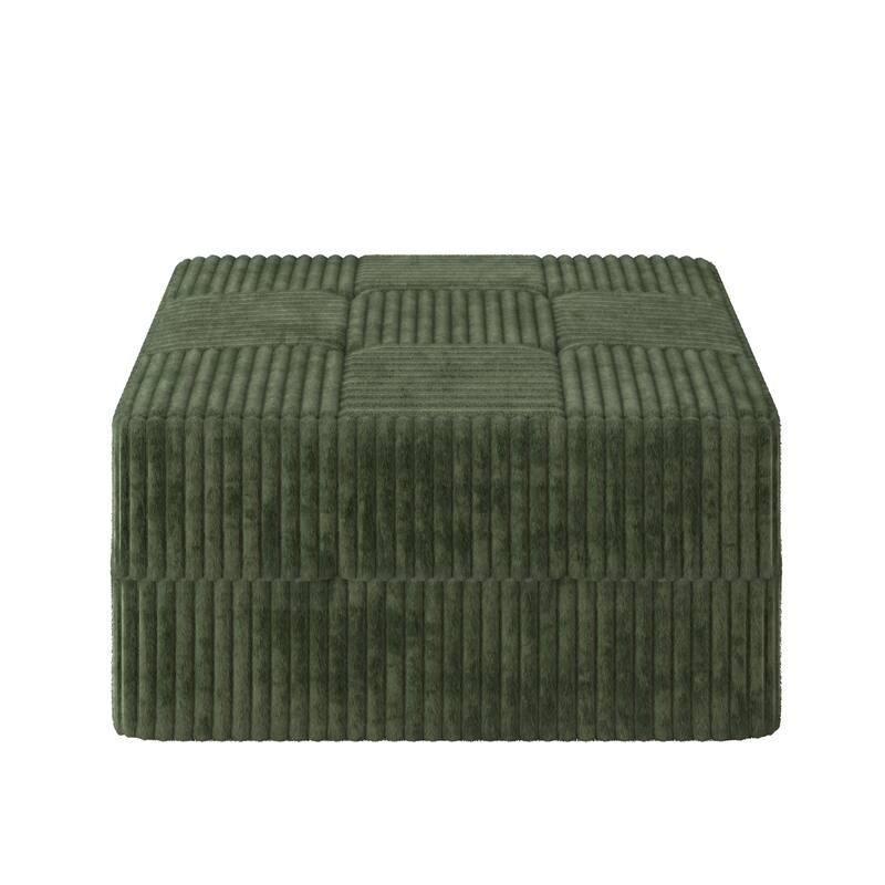 Modern Minimalist Modular Sectional Sofa with Terrycloth Upholstery and Wide Foam Seating for Living Room and Guest Room
