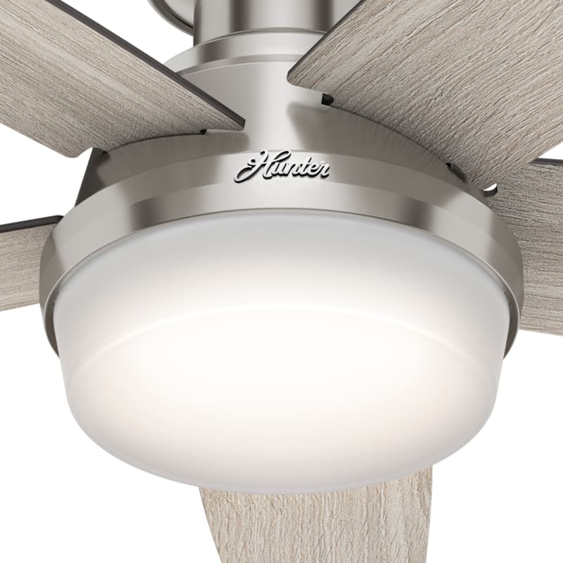 Hunter 48" Avia Low Profile Ceiling Fan w/ LED Light, Handheld Remote