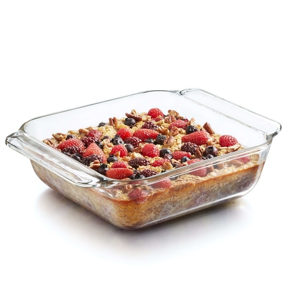 Libbey Baker's Premium Square Glass Casserole Bake Dish, 8-inch by 8-inch. Opens flyout.
