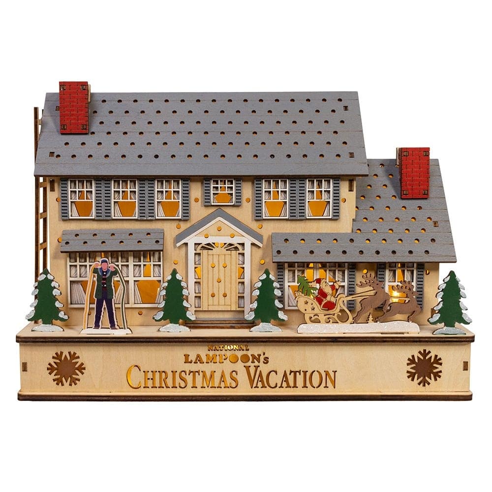 Kurt Adler 12-Inch National Lampoon-Foots Christmas Vacation Battery Operated Lighted House