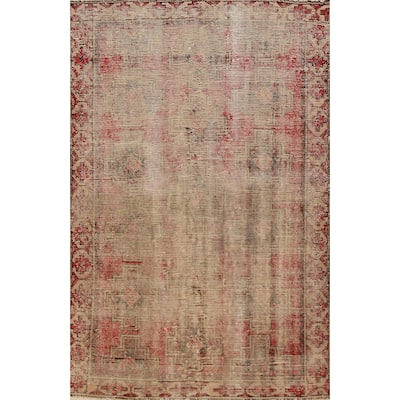 Geometric Bakhtiari Persian Rug Hand-Knotted Wool Carpet - 3'7" x 6'1"