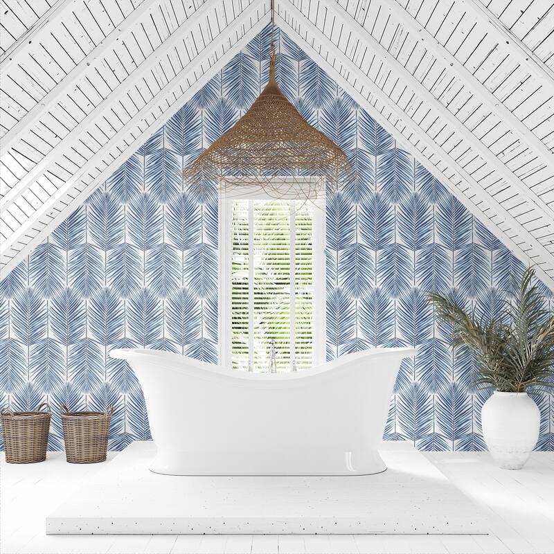 DuPont Tedlar Paradise Palm High Performance Vinyl Unpasted Wallpaper - 27 in. W x 27 ft. L