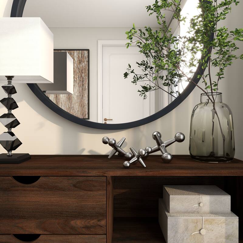 Gray Metal Jack Decorative Sculpture (Set of 3)