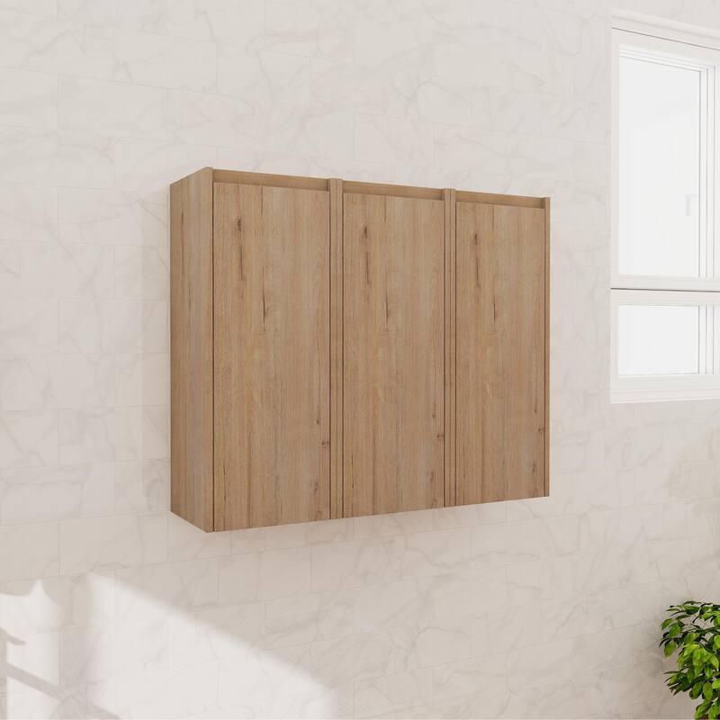 Beingnext 12"/36" Wall Mounted Bathroom Side Cabinet With Soft Close Door And Shelf