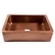 preview thumbnail 3 of 12, Adams Copper 33" Single Bowl Farmhouse Apron Front Undermount Kitchen Sink