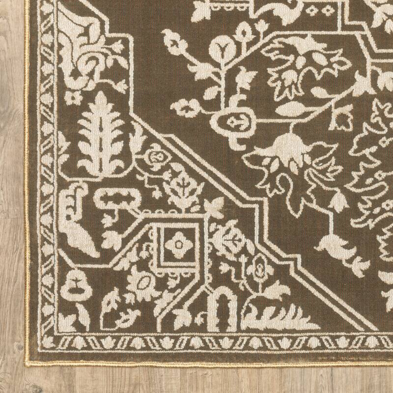 Style Haven Ingram Two-Tone Traditional Medallion Area Rug
