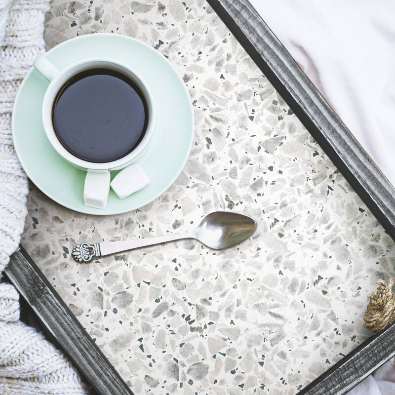 RoomMates Black Terrazzo Peel and Stick Wallpaper Bed Bath & Beyond