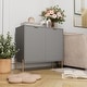 preview thumbnail 40 of 56, Clihome 2-Door Storage Media Accent Buffet Sideboard