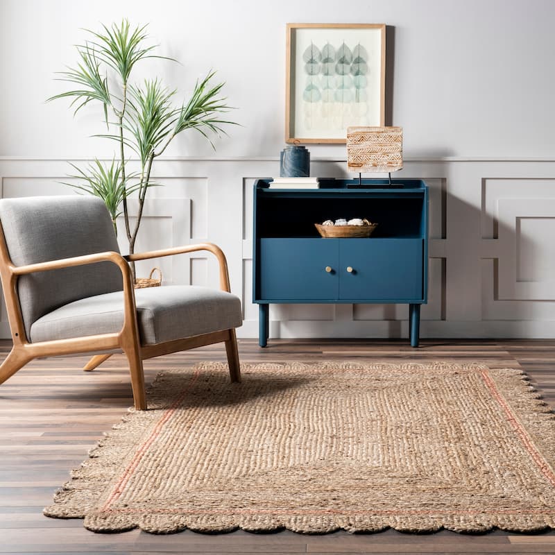 Nuloom Tera Petals Braided Jute Area Rug