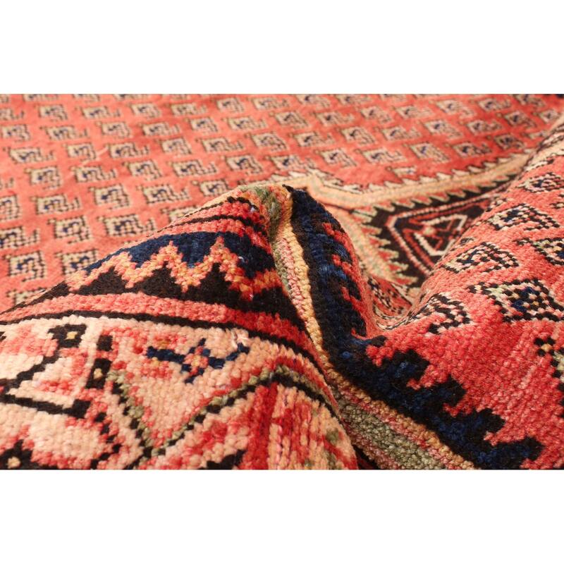 ECARPETGALLERY Hand-knotted Andelz Red Wool Rug - 4'3 x 6'11