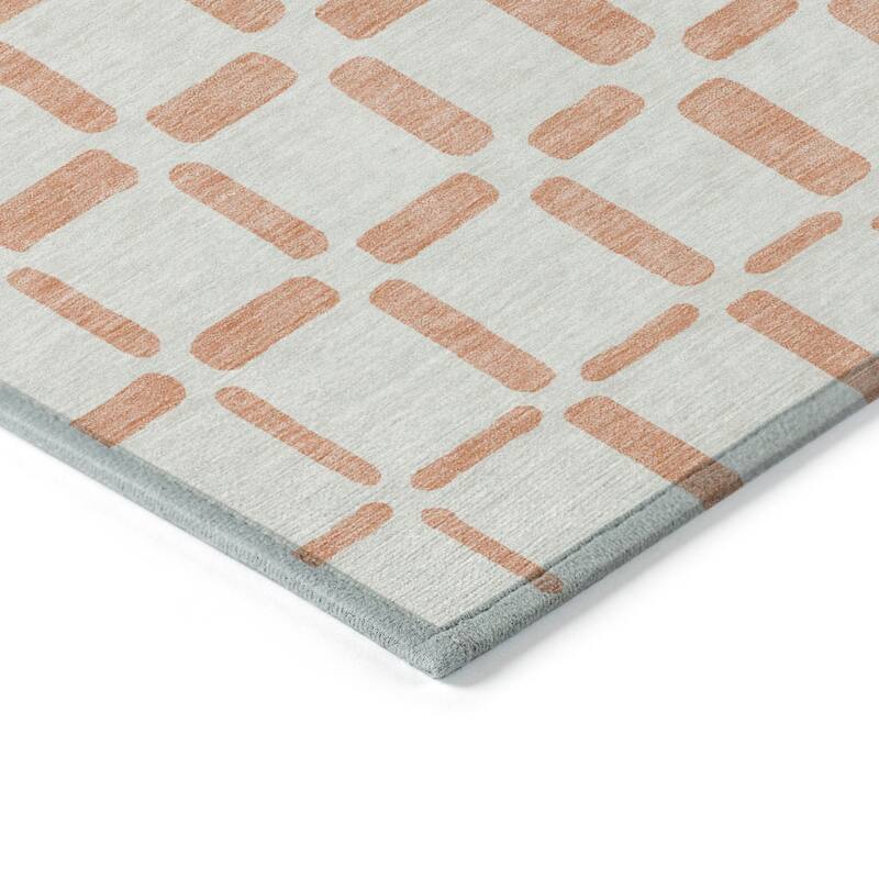 Machine Washable Indoor/ Outdoor Chantille Geo Contemporary Rug