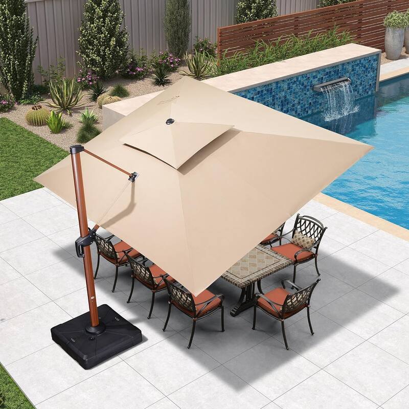 PURPLE LEAF Sunbrella Patio Cantilever Umbrella