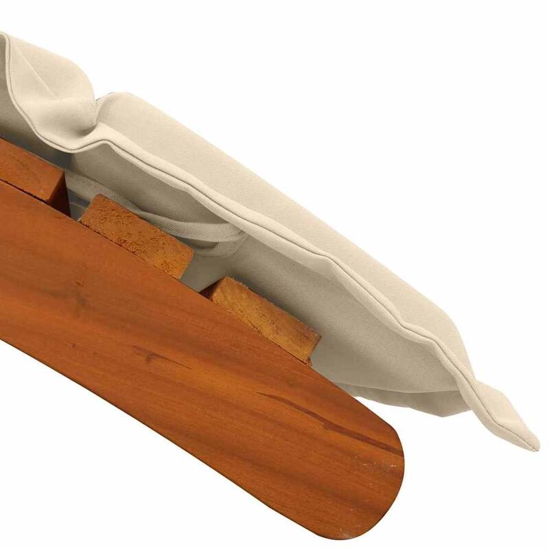 vidaXL Sun lounger 2 pcs Beige 184 x 55 x 64cm Solid Acacia wood - 72.4 x 21.7 x 25.2