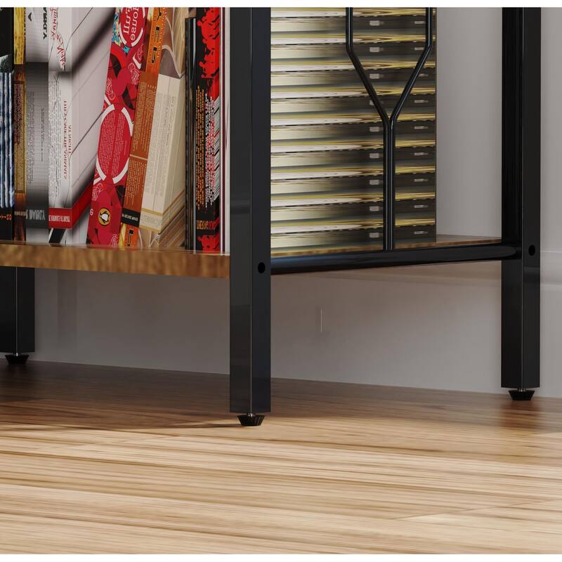 86 "H Modern 7 Shelf Bookcase, High Bookshelves Corner Storage - 7-Shelf