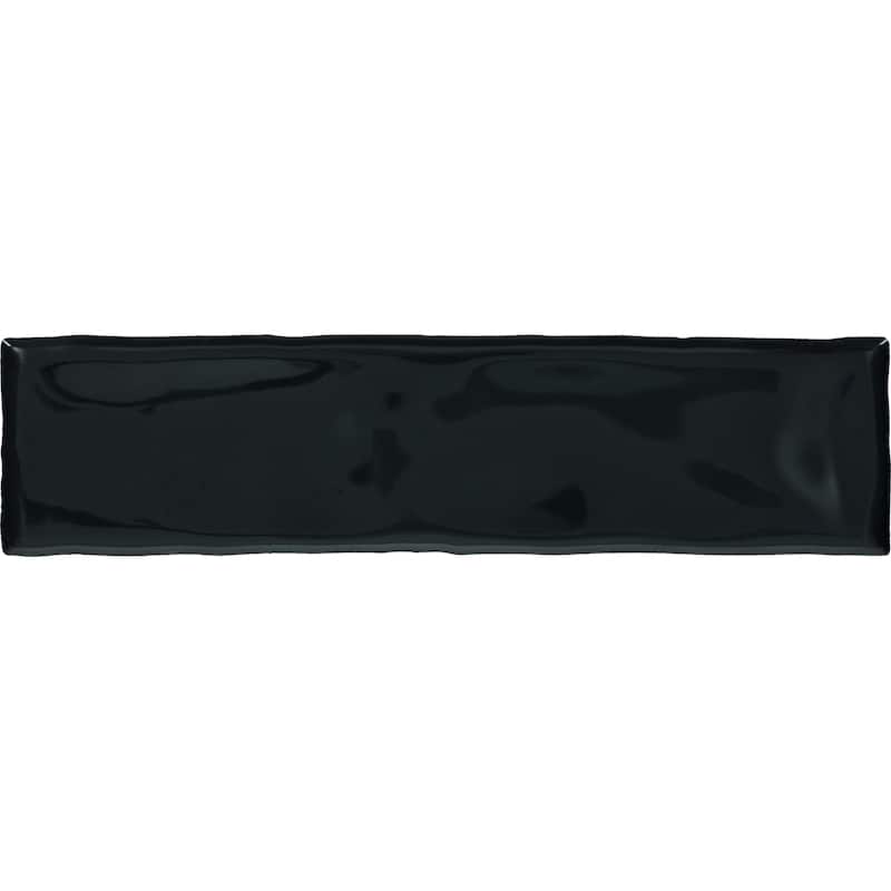 TileHQ 3" x 12" Ceramic Wall Tile in Glossy Deep Sea (48 PC per Carton) (12.00 SQFT per Carton)