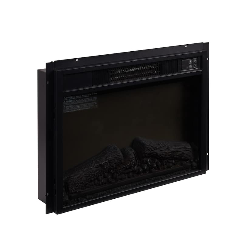 23" Slim Electric Fireplace Insert with Adjustable Flames and Remote