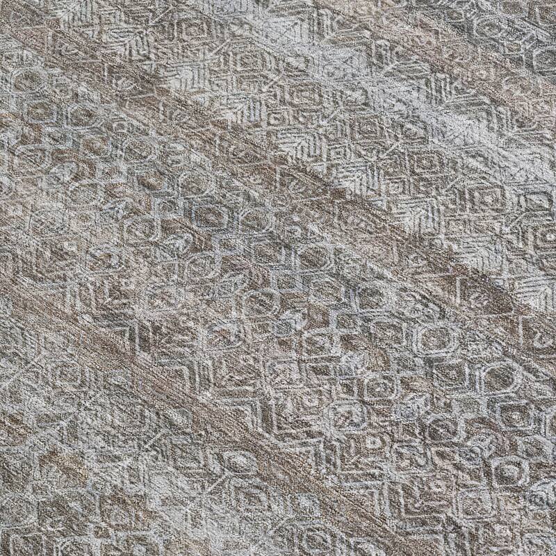 HomeRoots Striped Transitional Rectangle Outdoor Rug