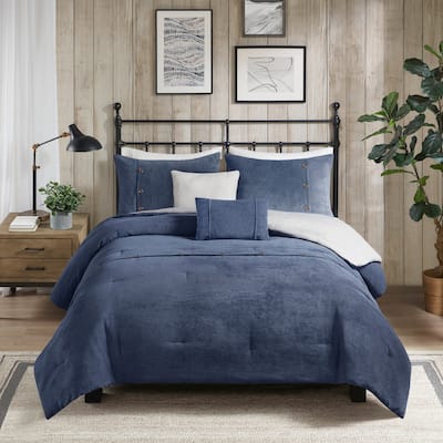 Madison Park Lennox 5 Piece Corduroy Comforter Set