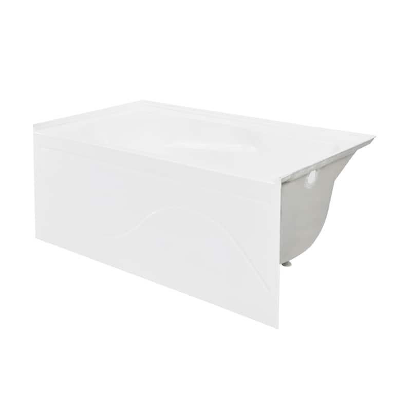 Dieppe 48'' X 32" Bathtub With Apron Right Hand Drain In White - 32x48 Right - 32x48 Right - White
