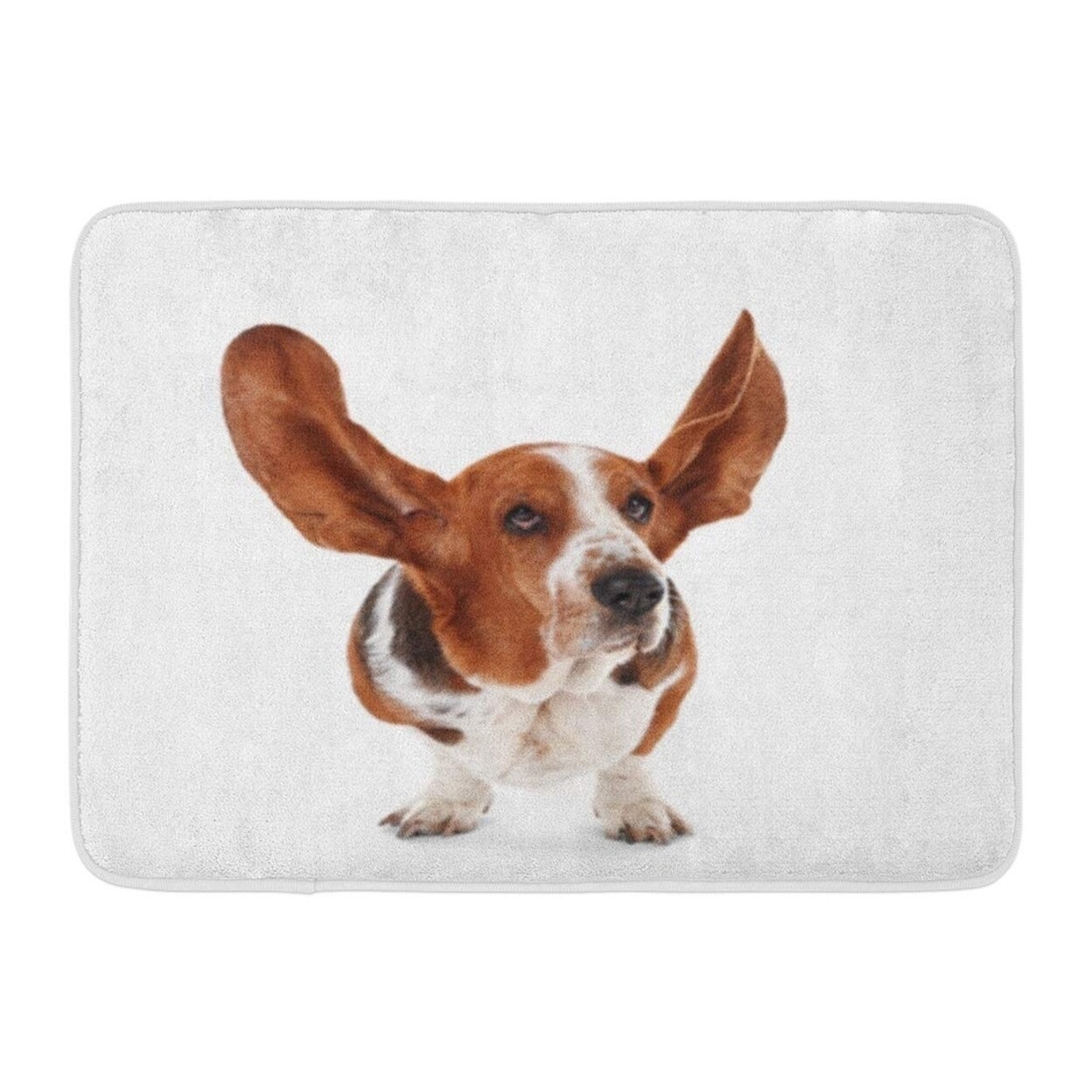 Shop Brown Cute Basset Hound Dog On Puppy Adorable Doormat Floor Rug Bath Mat 23 6x15 7 Inch Multi On Sale Overstock 31776978
