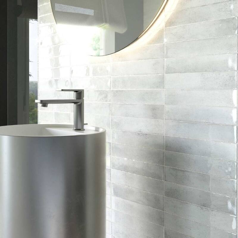 The Tile Life Ibiza 2x10 White Ceramic Wall Tile