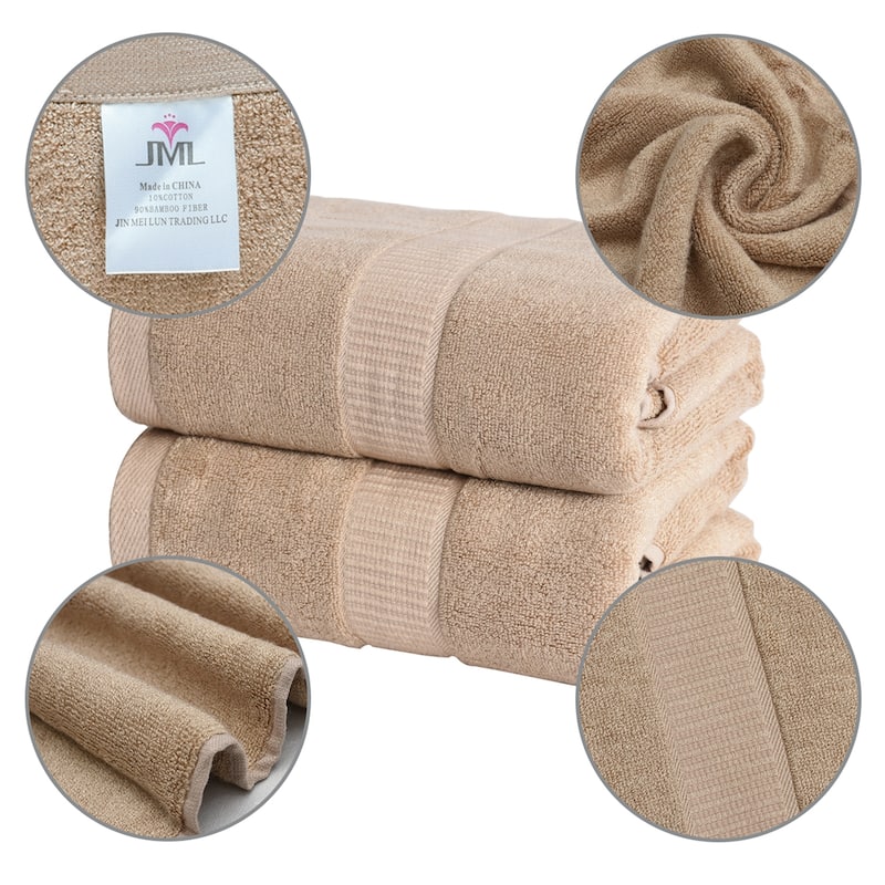 2 Pack Premium Cotton Bath Towels With Gift Box