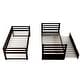 preview thumbnail 7 of 7, Brown Pine Wood Twin Bunk Beds, Movable Trundle, Guardrails, Ladder, Versatile 2-in-1 Design