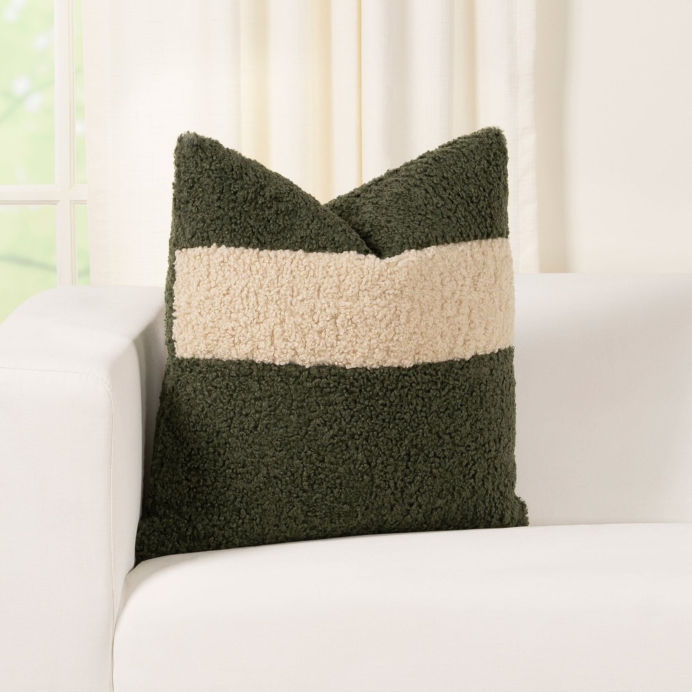 Tiffany Stripe Boucle Textured Throw Pillow