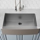 preview thumbnail 2 of 12, KRAUS Standart PRO Stainless Steel 30 in 1-Bowl Farmhouse Kitchen Sink