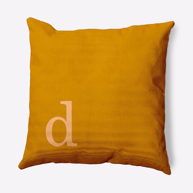 Modern Monogram Decorative Throw Pillow - 26" x 26" - d