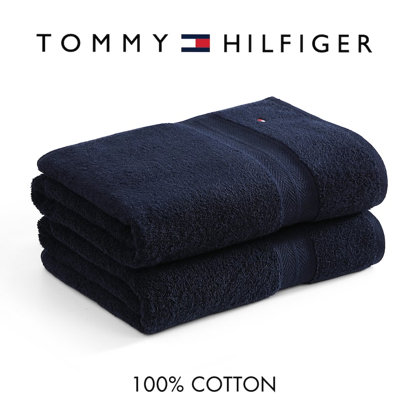 Tommy Hilfiger Modern American Cotton 2 Piece Bath Towel Set - 2 Piece