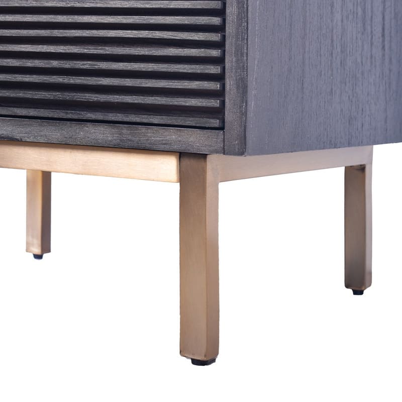 Hopper Studio Avant 2 Drawer Nightstand - Antique Black