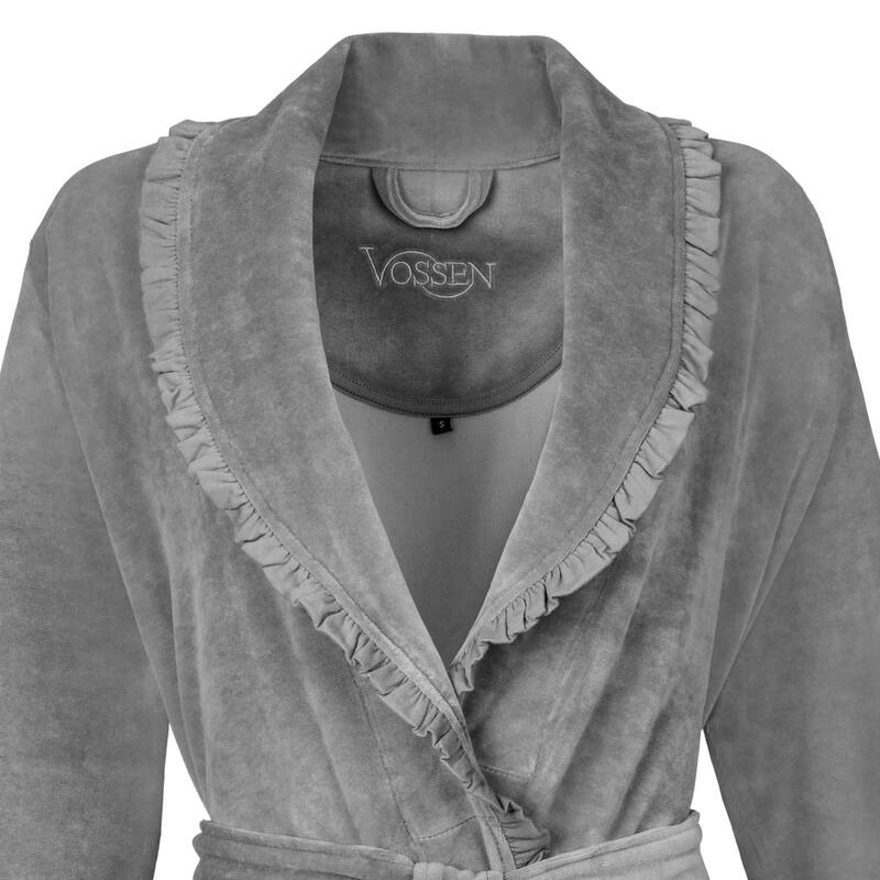 VOSSEN 'Ariel' Women's Shawl Collar Bathrobe