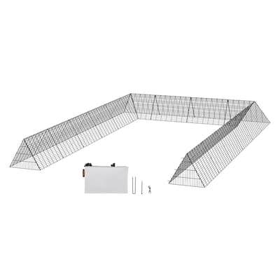 VEVOR Chicken Tunnels Portable Chicken Tunnels for Outside with Corner Frames, Suitable for Chickens, Ducks, Rabbits
