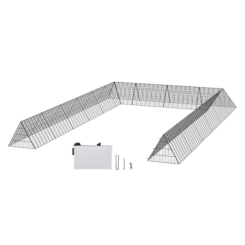 VEVOR Chicken Tunnels Portable Chicken Tunnels for Outside with Corner Frames, Suitable for Chickens, Ducks, Rabbits