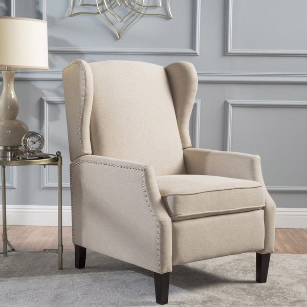 Wescott Wingback Pushback Recliner by Christopher Knight Home On
