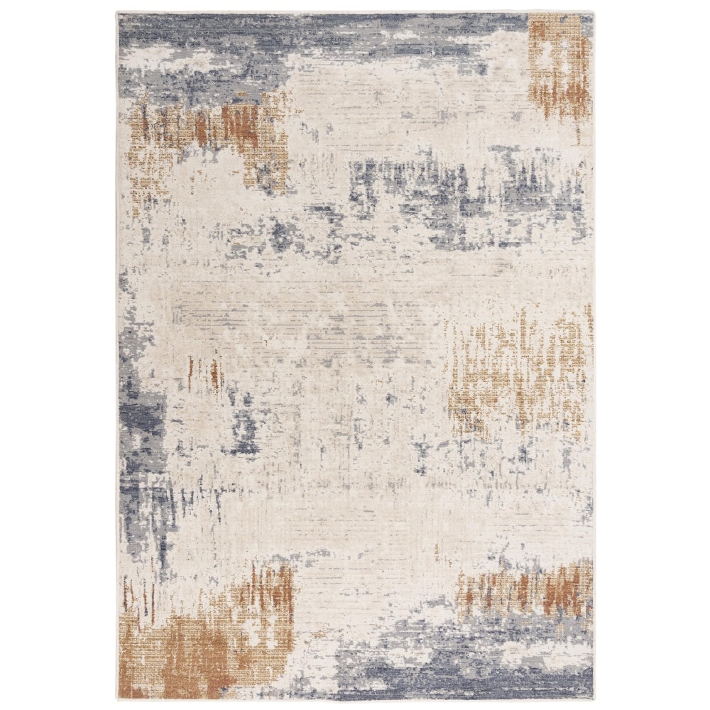 Alora Decor Sage Abstract Wool Area Rug