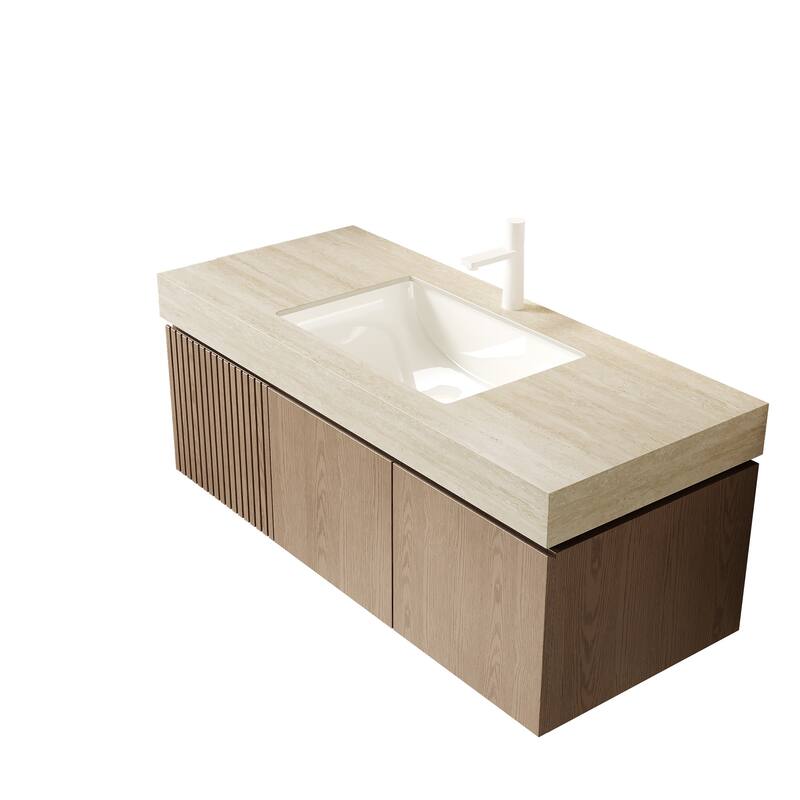 Mondern Floating Bathroom Vanity with 1 Pre-drilled Faucet Holes