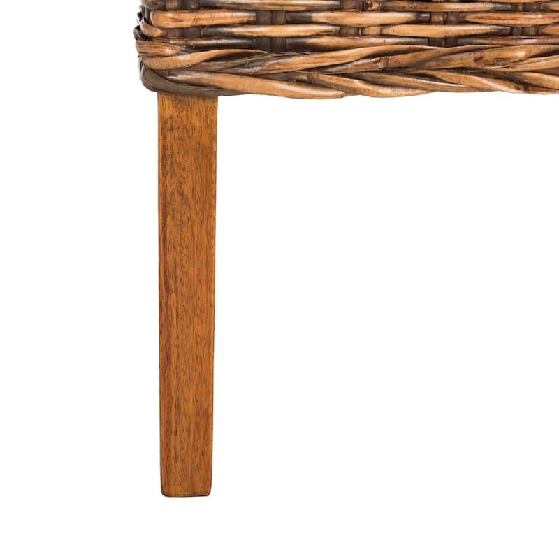 SAFAVIEH Marcy Brown Side Chair (Set of 2) - 18.1" W x 19.7" L x 39" H - 19"W x 22"D x 39"H