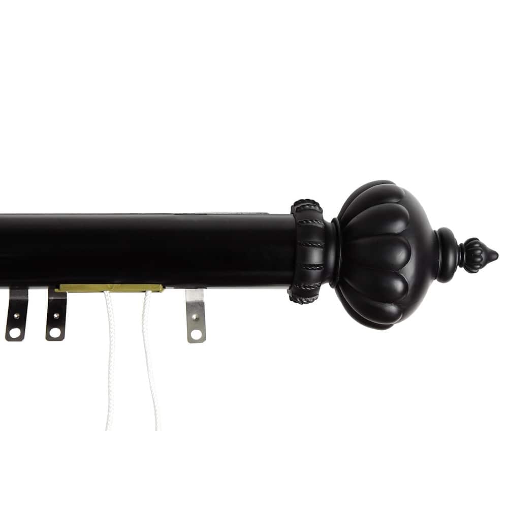 InStyleDesign Stately Decorative Traverse Rod with Center Open Sliders