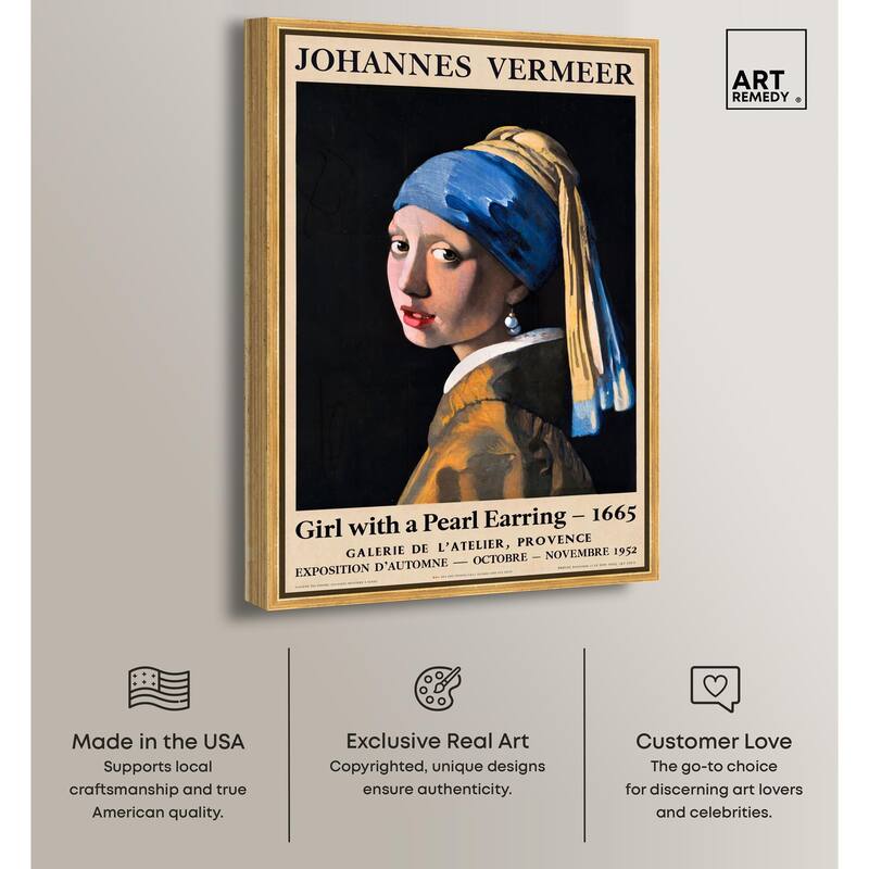 Girl with a Pearl Earring Canvas by Art Remedy