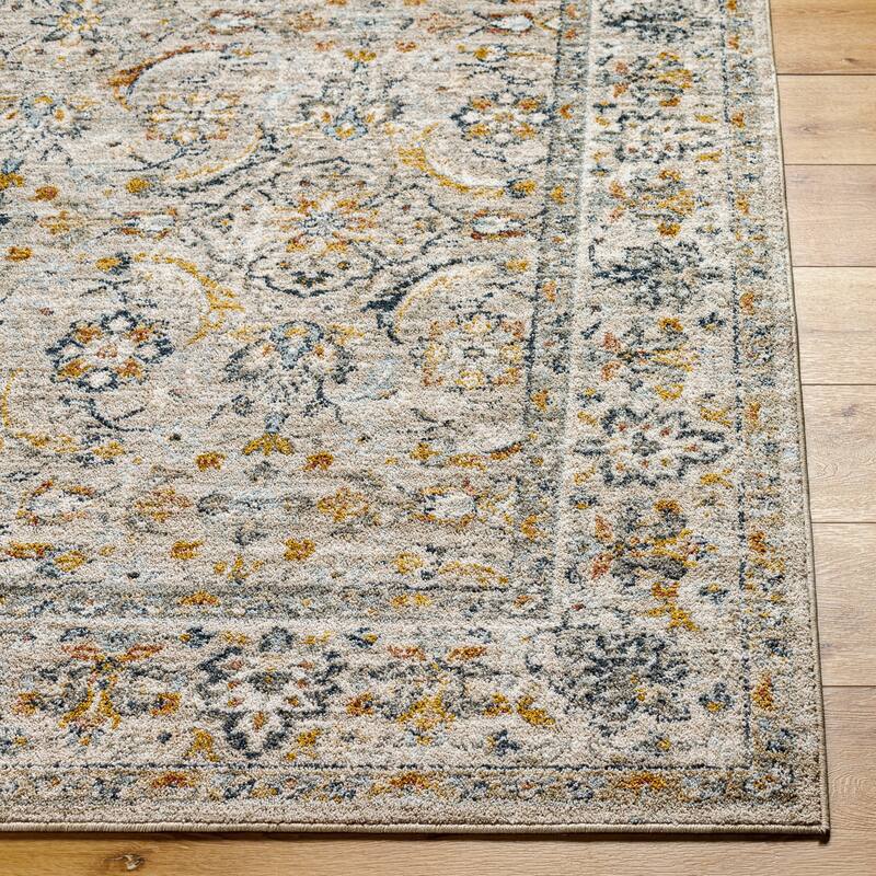 Livabliss Beckham Vintage Damask Medallion Area Rug