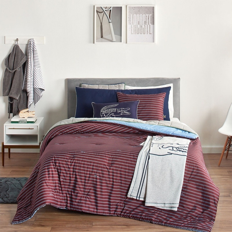 Lacoste Lindenwood 3-Piece Cotton Comforter Set