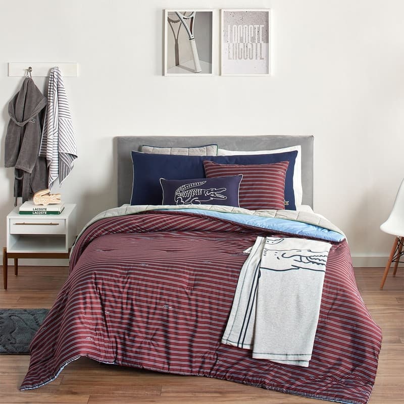 Lacoste Lindenwood 3-Piece Cotton Comforter Set